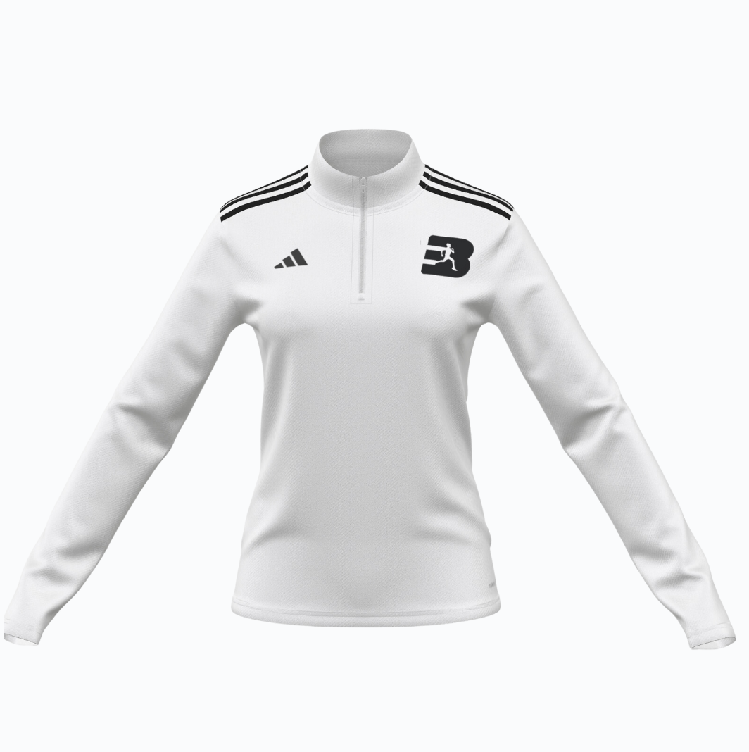 Women's Best Athletics Adidas Quarter Zip (White)