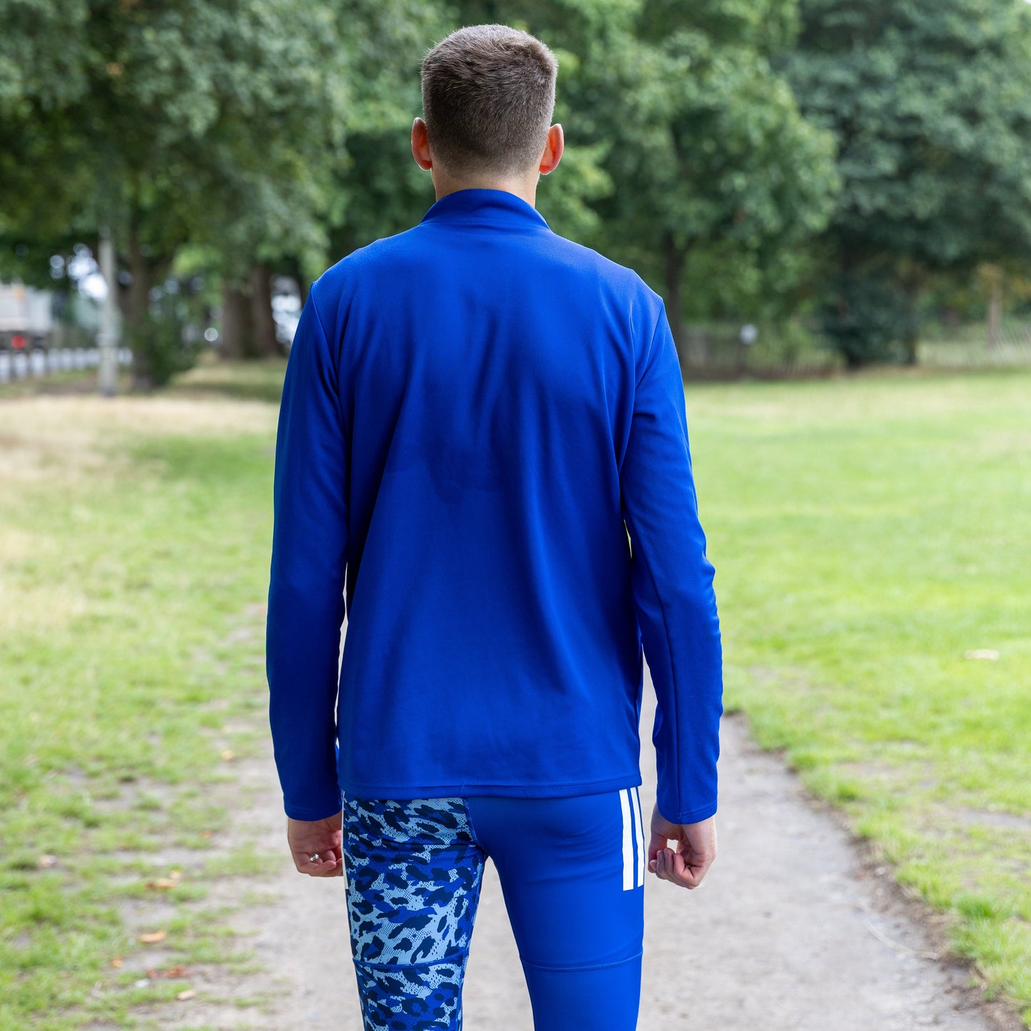 Men's Best Athletics Adidas Quarter Zip Top (Blue)