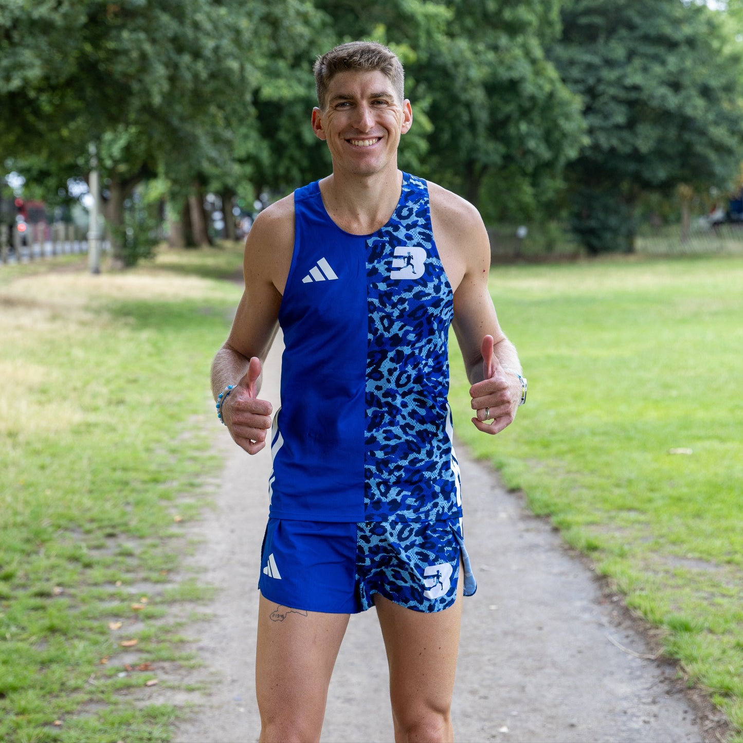 Men's Adizero Leopard Running Singlet
