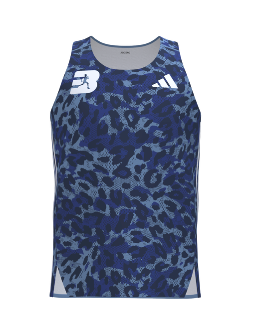 Mens Best Athletics Club Premium Adizero Leopard Singlet