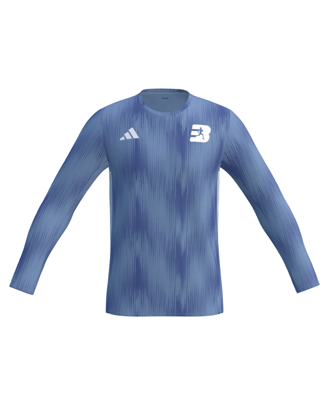 Best Athletics x adidas Men's Running Long Sleeve – Blue