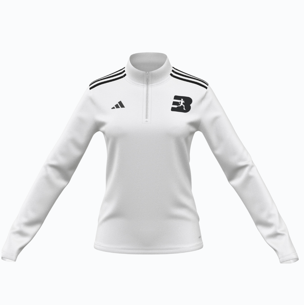 Men's Best Athletics Adidas Quarter Zip (White)