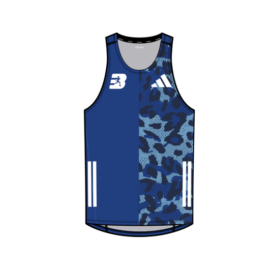 Mens Best Athletics Adizero Running Singlet (Leopard Print)