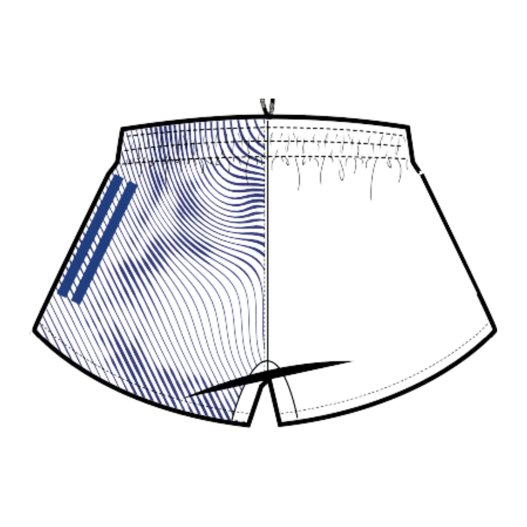 Mens Adidas Running Split Shorts (Swirl Print)