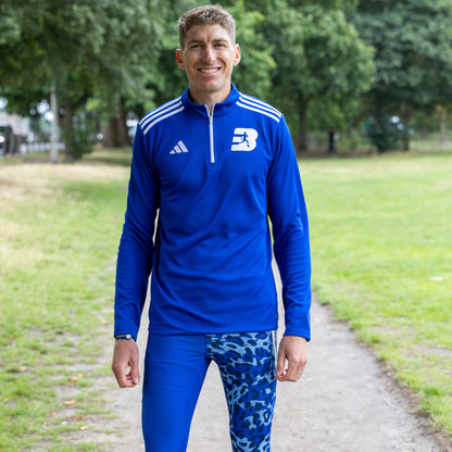 Men's Best Athletics Adidas Quarter Zip Top (Blue)