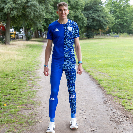 Mens Best Athletics Adizero Leopard Long Tights