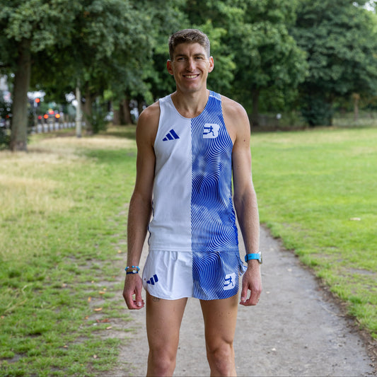 Mens Adizero Swirl Running Singlet