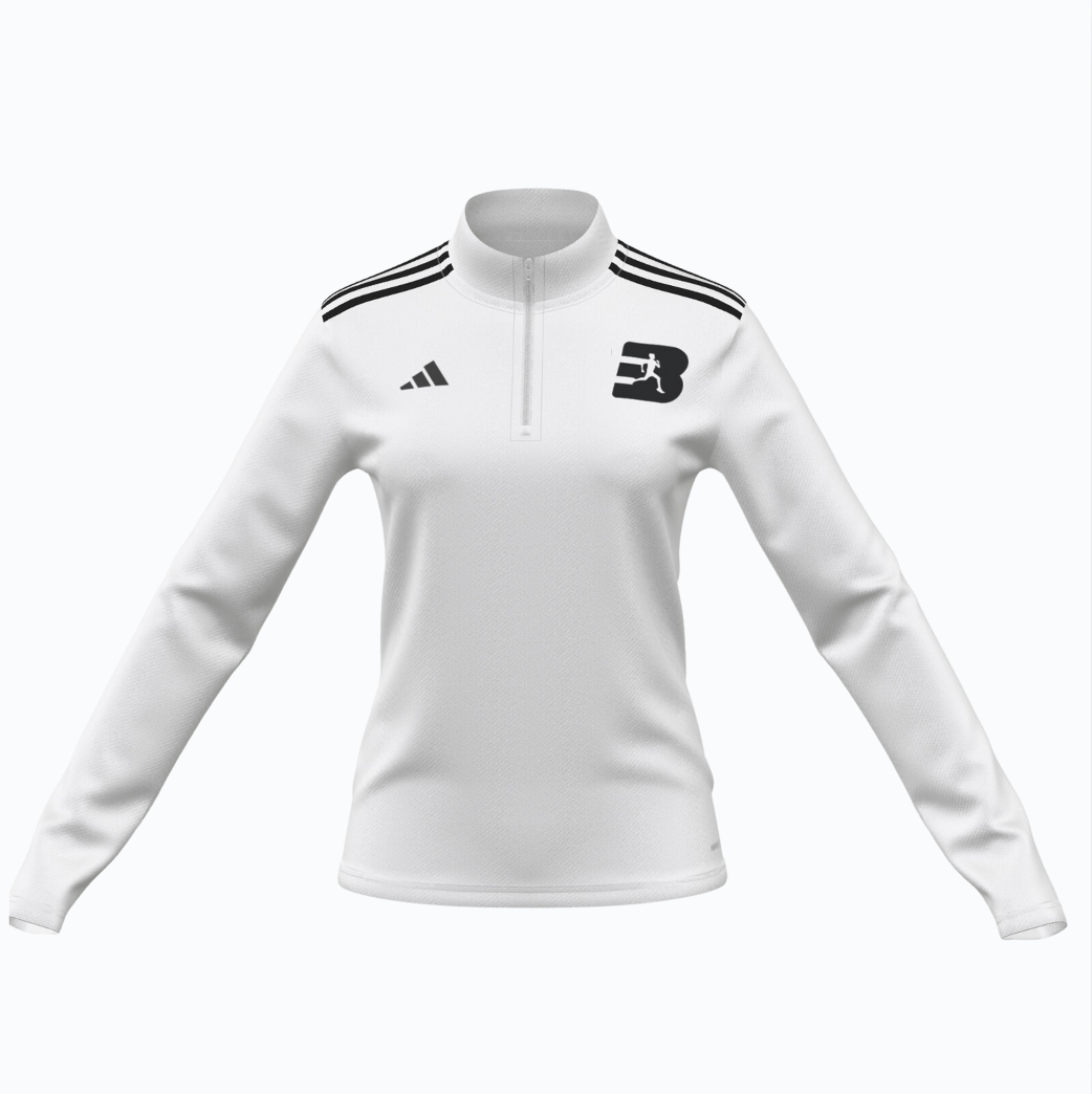 Women's Best Athletics Adidas Quarter Zip (White) Pre-Order