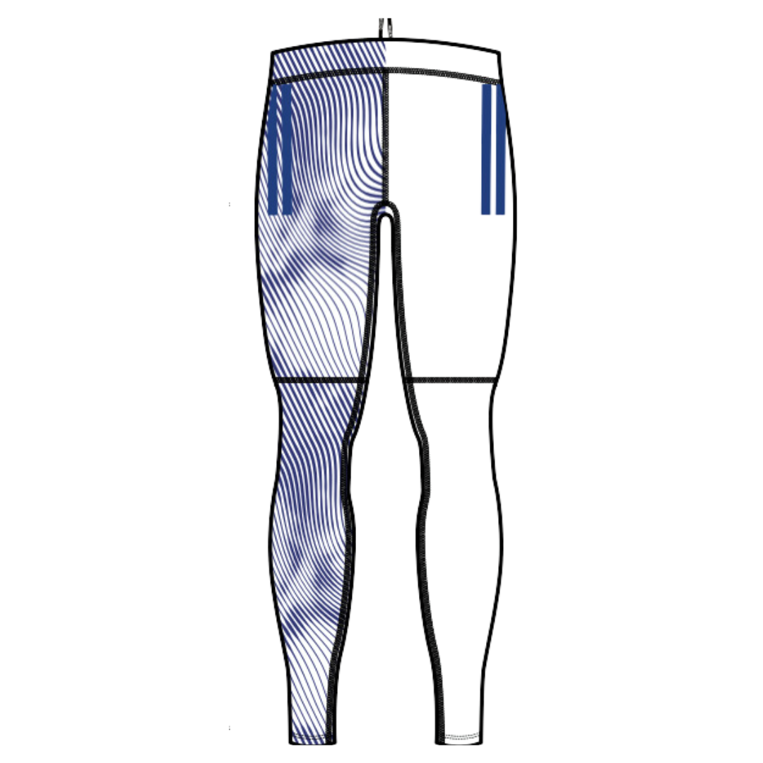 Mens Best Athletics Long Running Tights (Swirl Print)